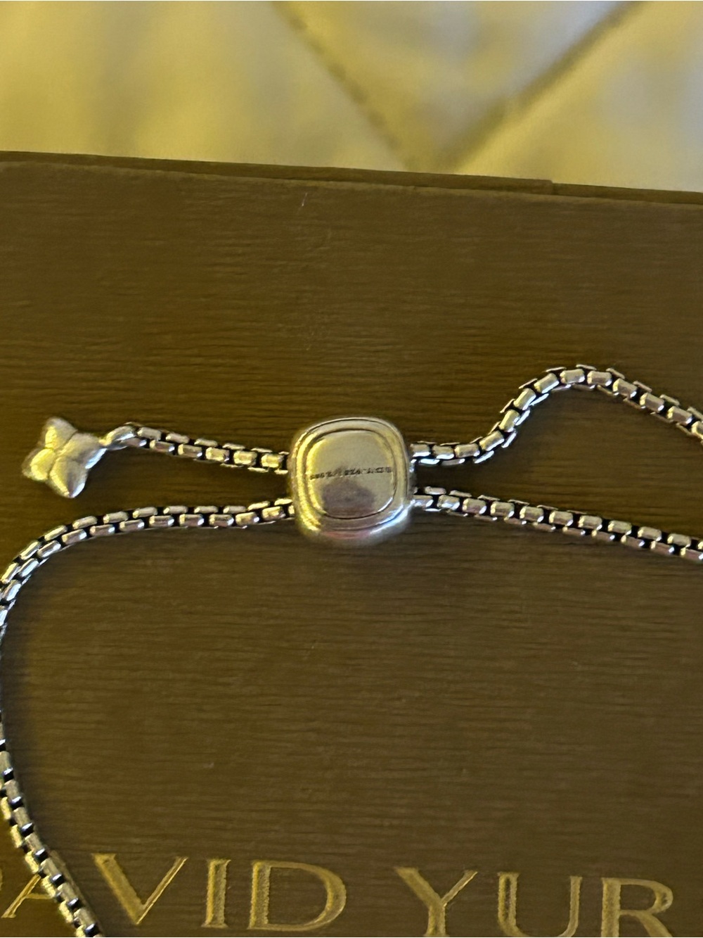 Petite Two-Tone Knot Bracelet — Silver & Gold - Picture 4 of 5